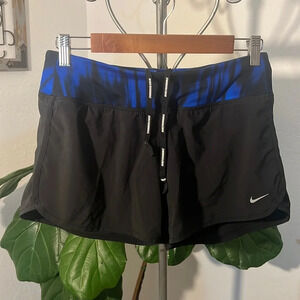 Nike Dri-Fit Women's Blue and Black Athletic Drawstring. Size Small